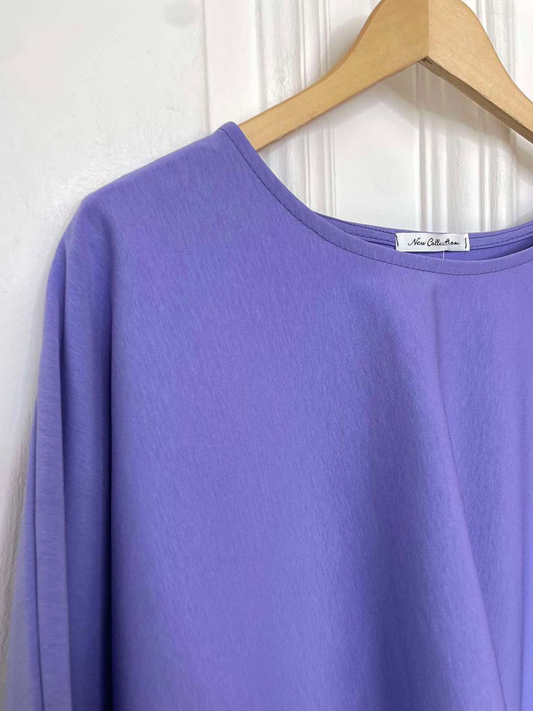 Boxy Scuba Tee - Violet