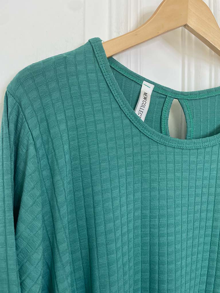 Ribbed Swing Top - Sea Green