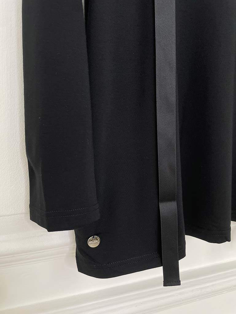 Malissa J Ruffle Shoulder Top - Black