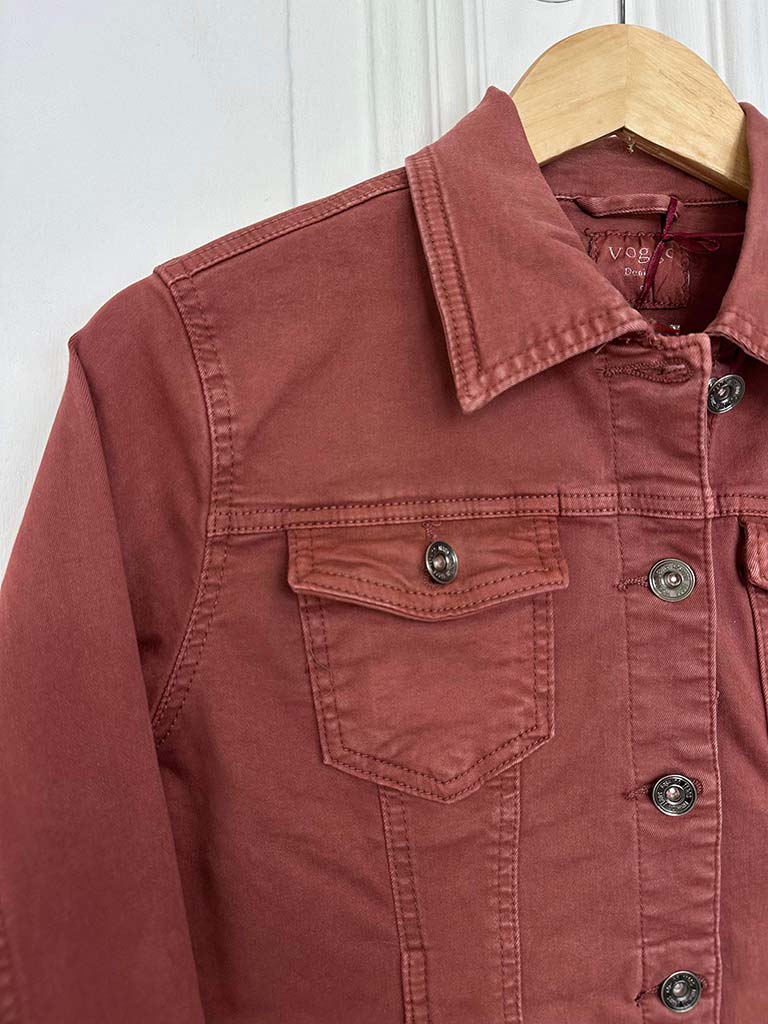 Classic Denim Jacket - Rust