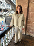 Vero Moda Knit Palazzos - Oatmeal