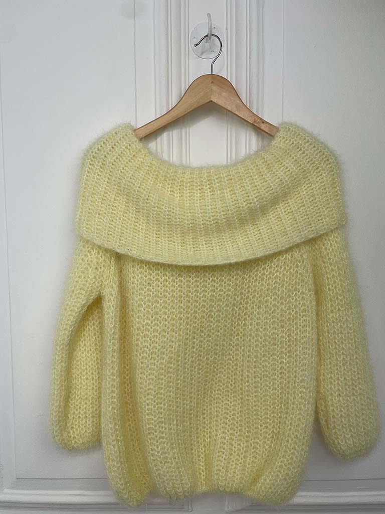 Soft Touch Bardot Knit - Lemon