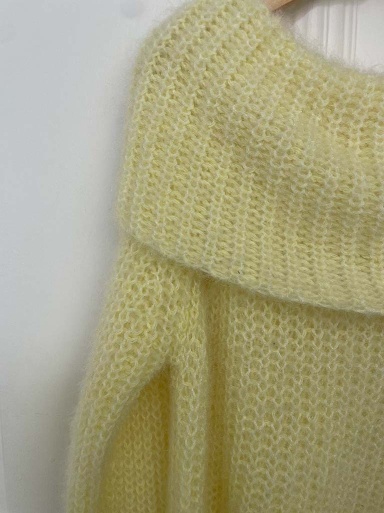 Soft Touch Bardot Knit - Lemon