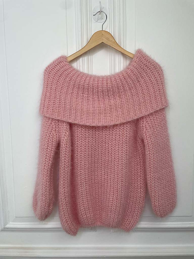 Soft Touch Bardot Knit - Candyfloss