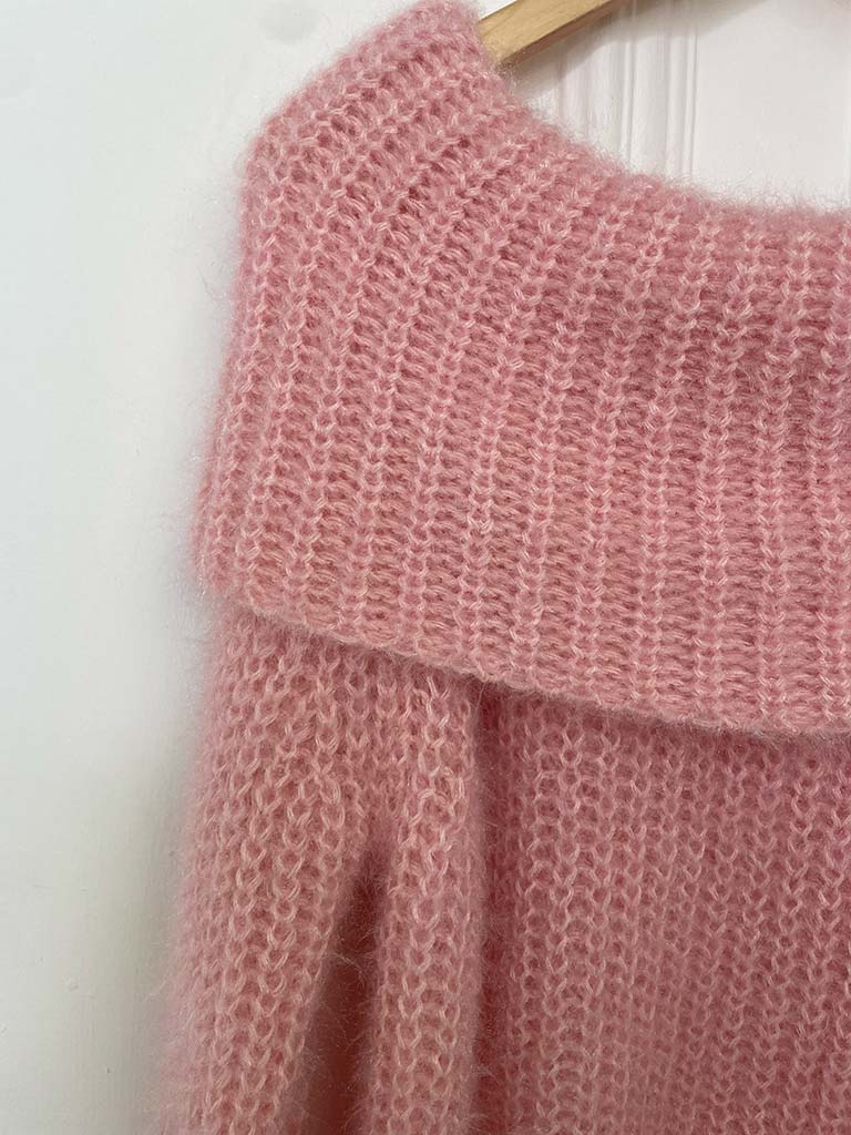 Soft Touch Bardot Knit - Candyfloss