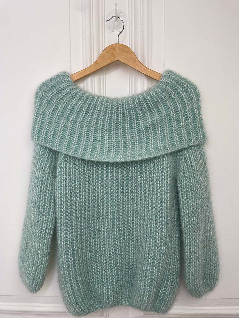 Soft Touch Bardot Knit - Mint