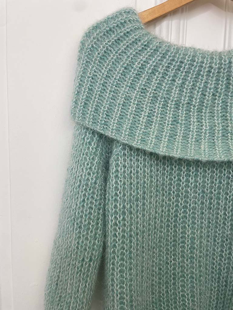 Soft Touch Bardot Knit - Mint