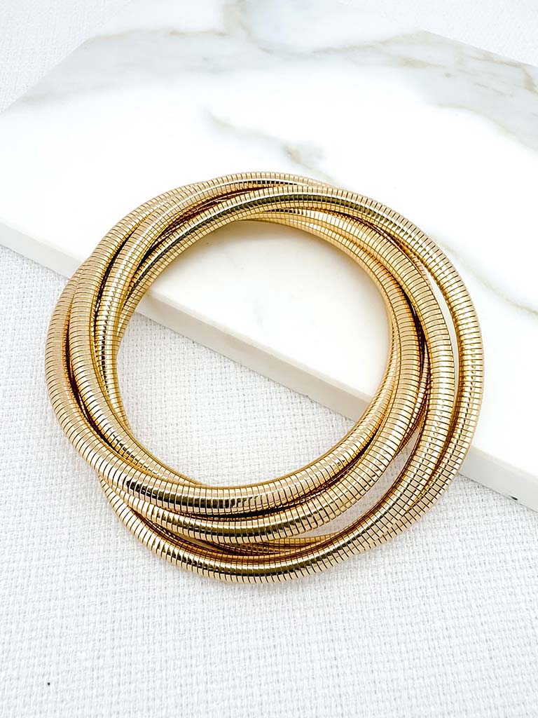 Envy Wrap Bracelet & Necklace - Gold