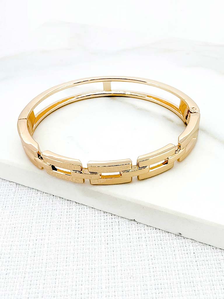 Envy Chain Link Bangle - Gold