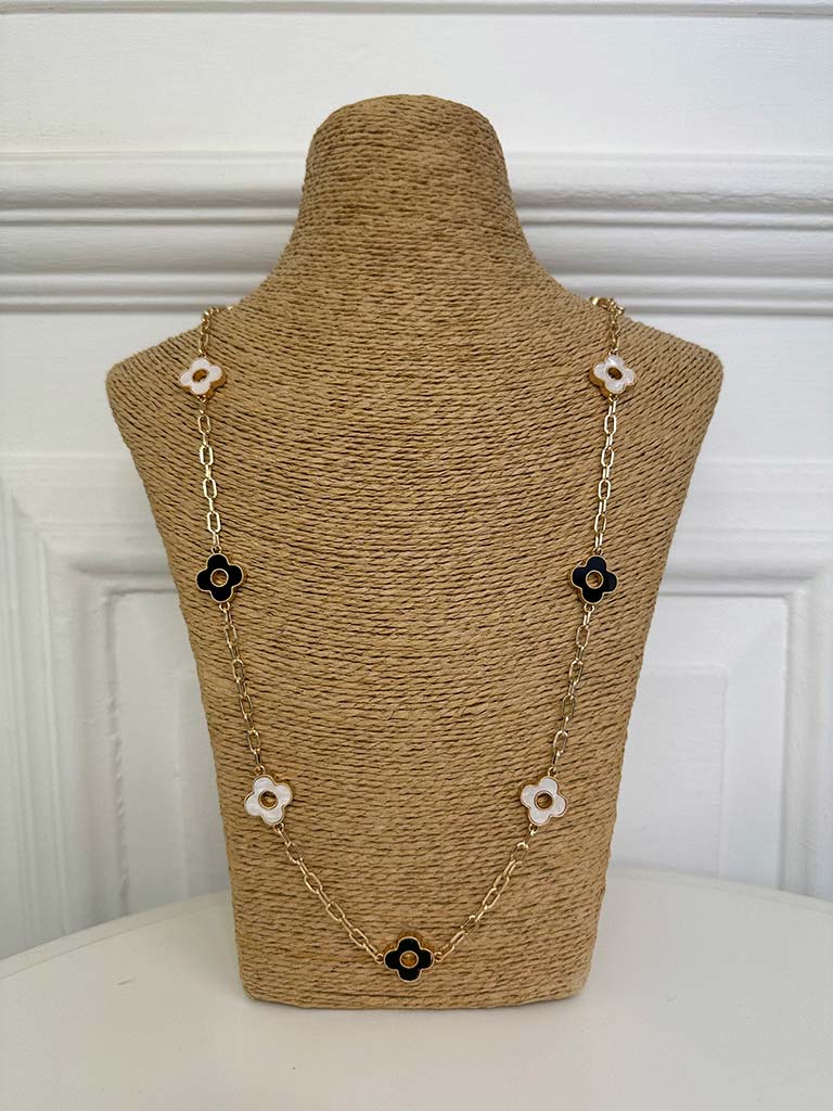 Envy Alhambra Chain Necklace - Gold & Mono