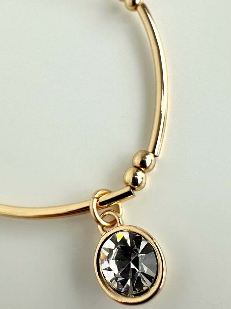 Envy Stacking Charm Bracelet - Gold Gem