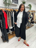 Malissa J Pleated Lapel Jacket - Black
