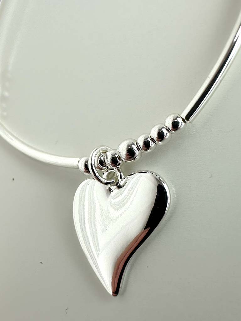 Envy Stacking Charm Bracelet - Silver Heart