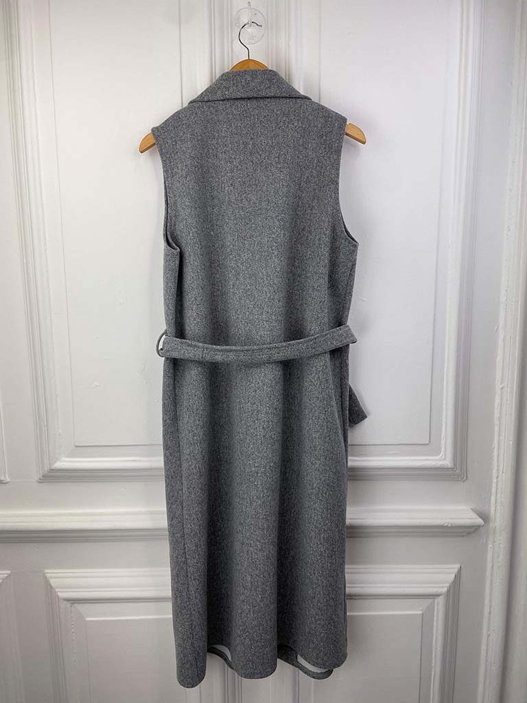 Longline Waistcoat - Grey