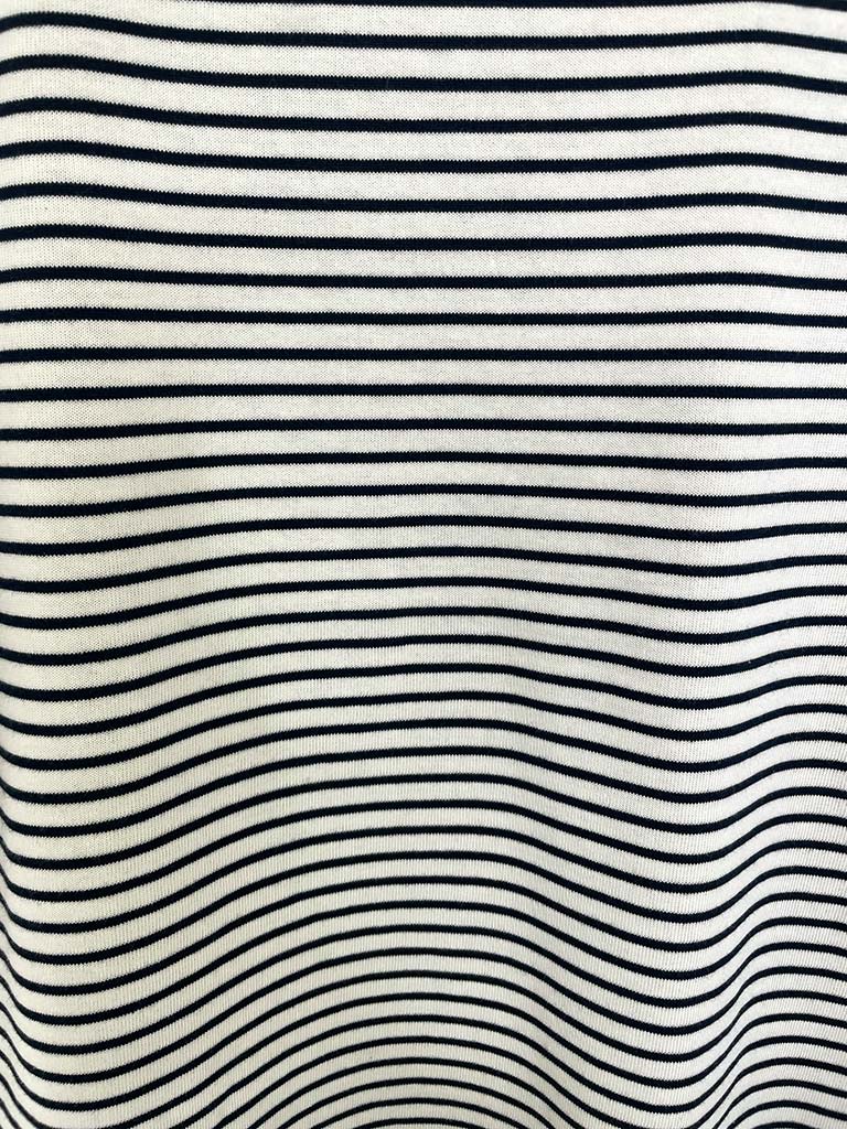 Stripe Cotton Tee - Red & Navy
