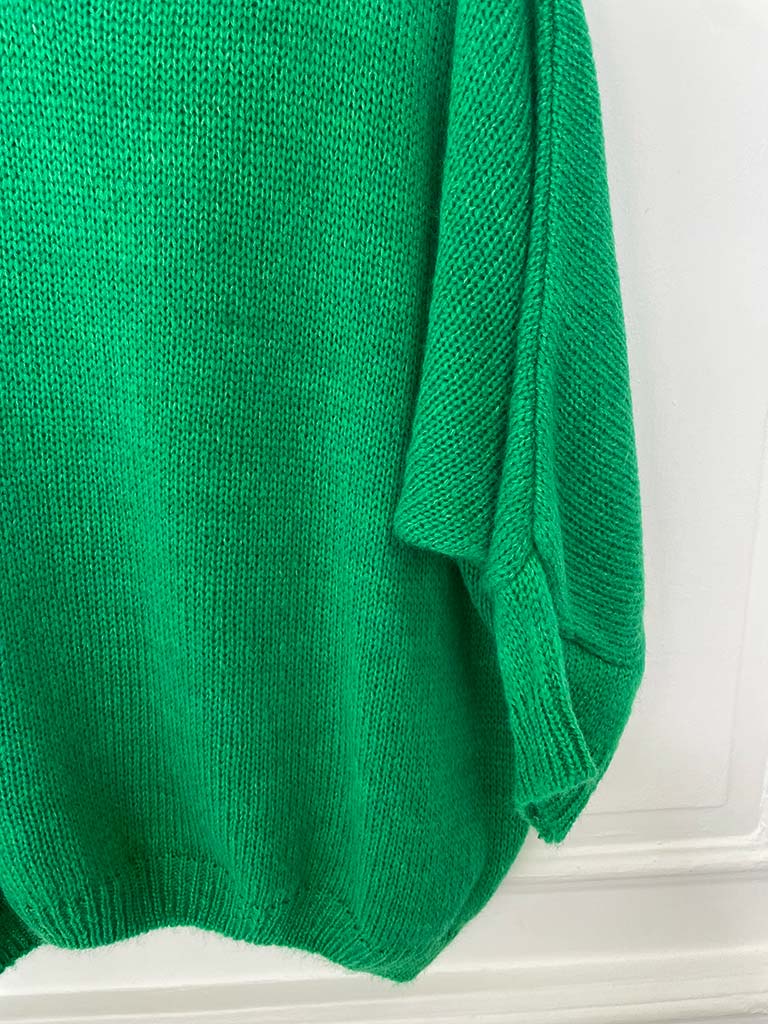 V-Neck Boyfriend Knit - Clover