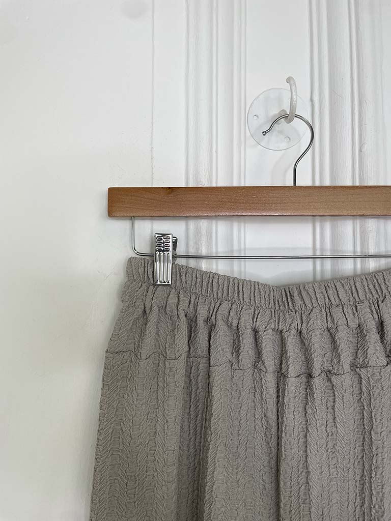 Textured Palazzos - Pebble