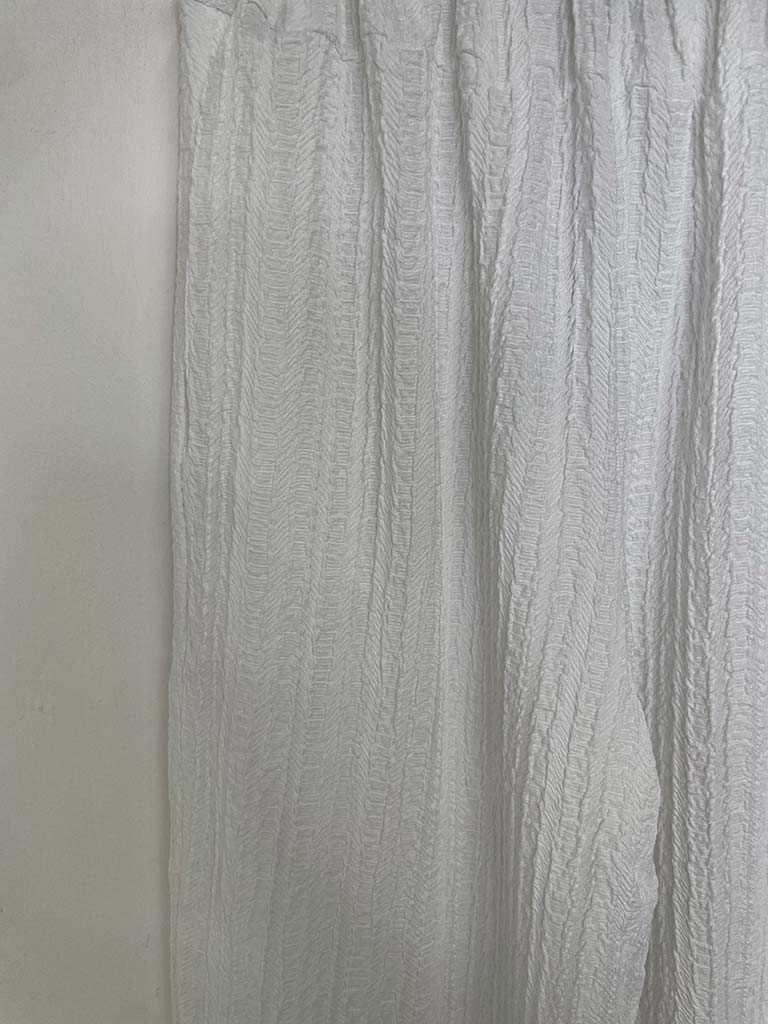 Textured Palazzos - White