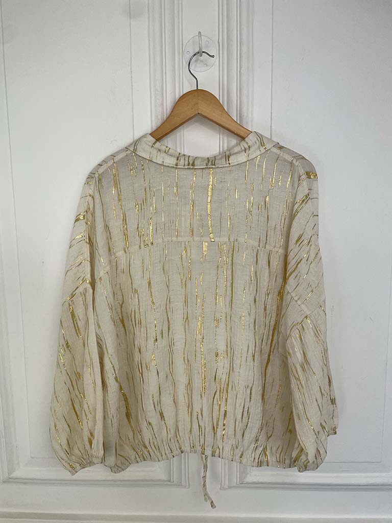 Malissa J Metallic Shimmer Shacket