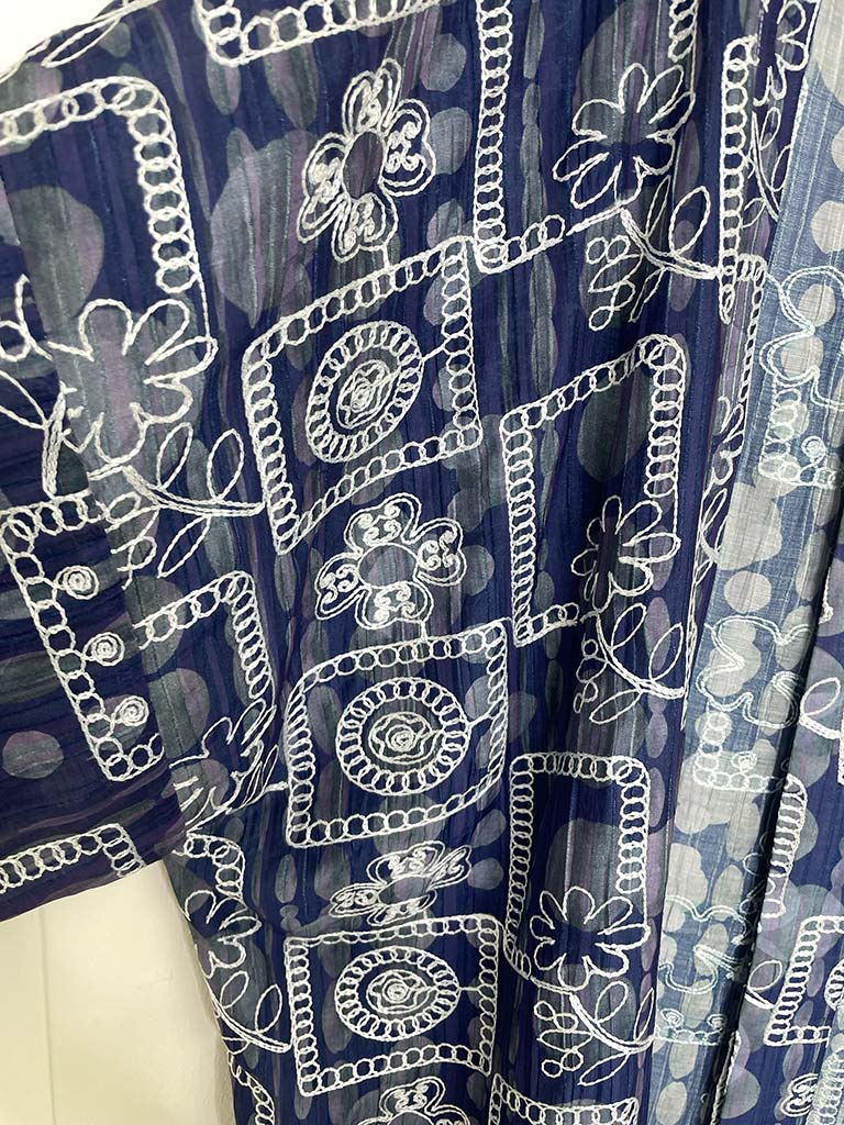 Malissa J Daisy Print Long Kimono