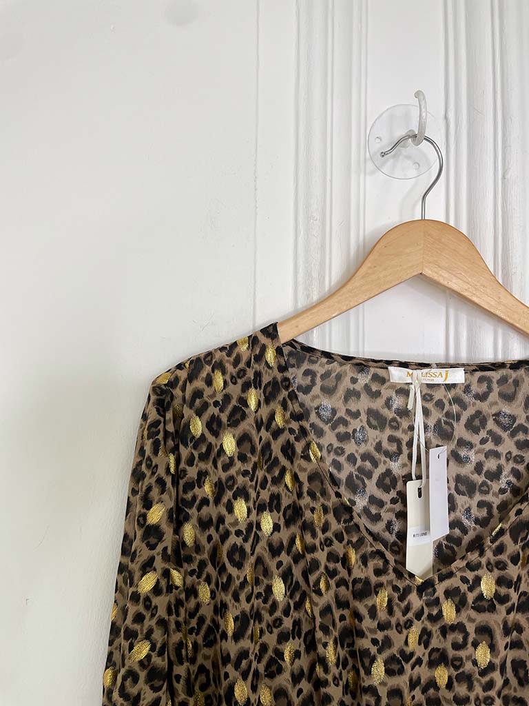 Malissa J Leopard Tassel Kaftan
