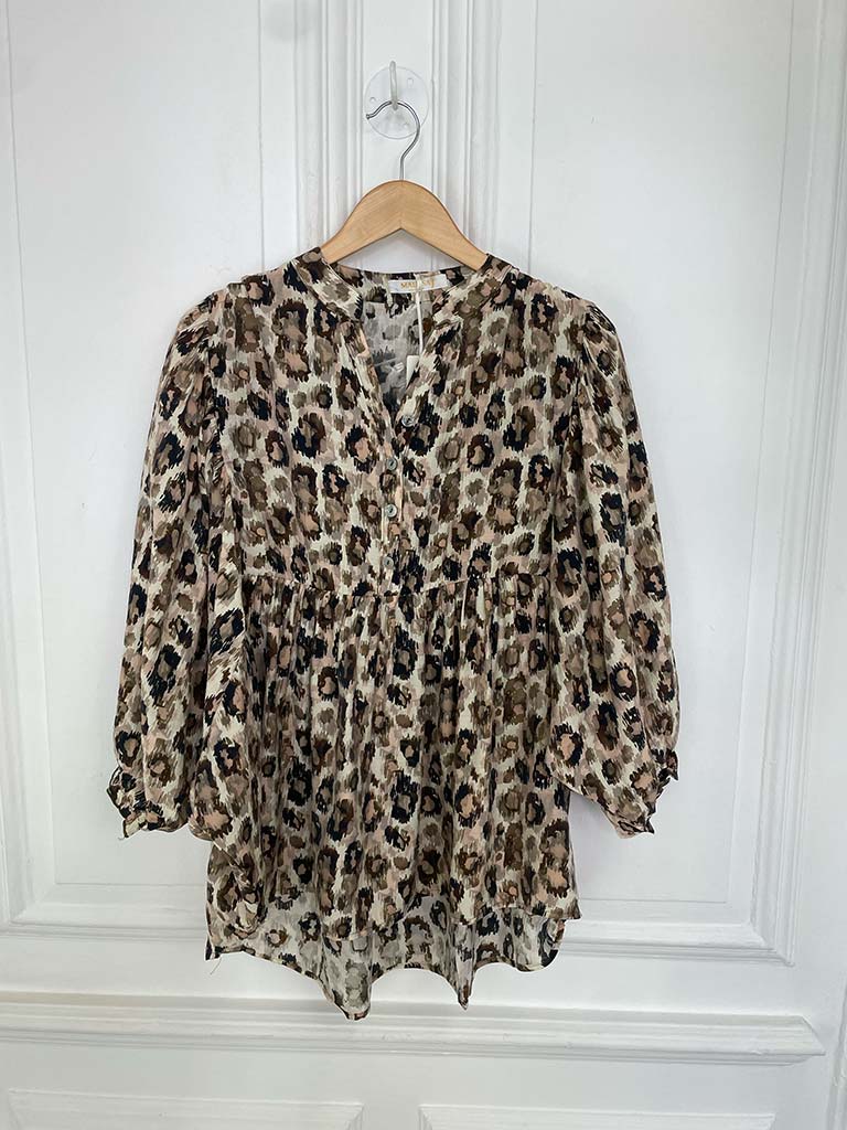 Malissa J Leopard Smock Top