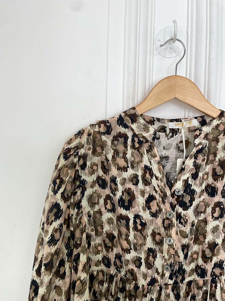 Malissa J Leopard Smock Top