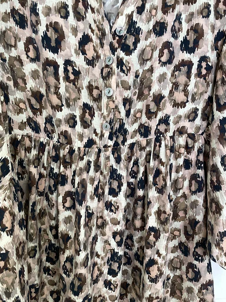 Malissa J Leopard Smock Top