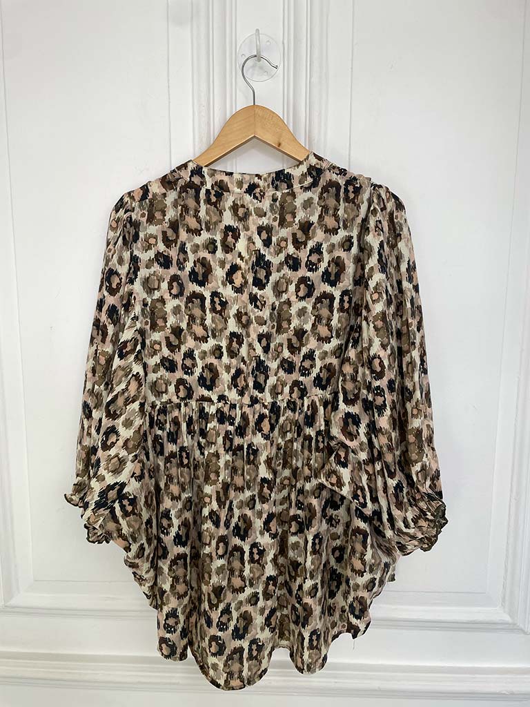 Malissa J Leopard Smock Top