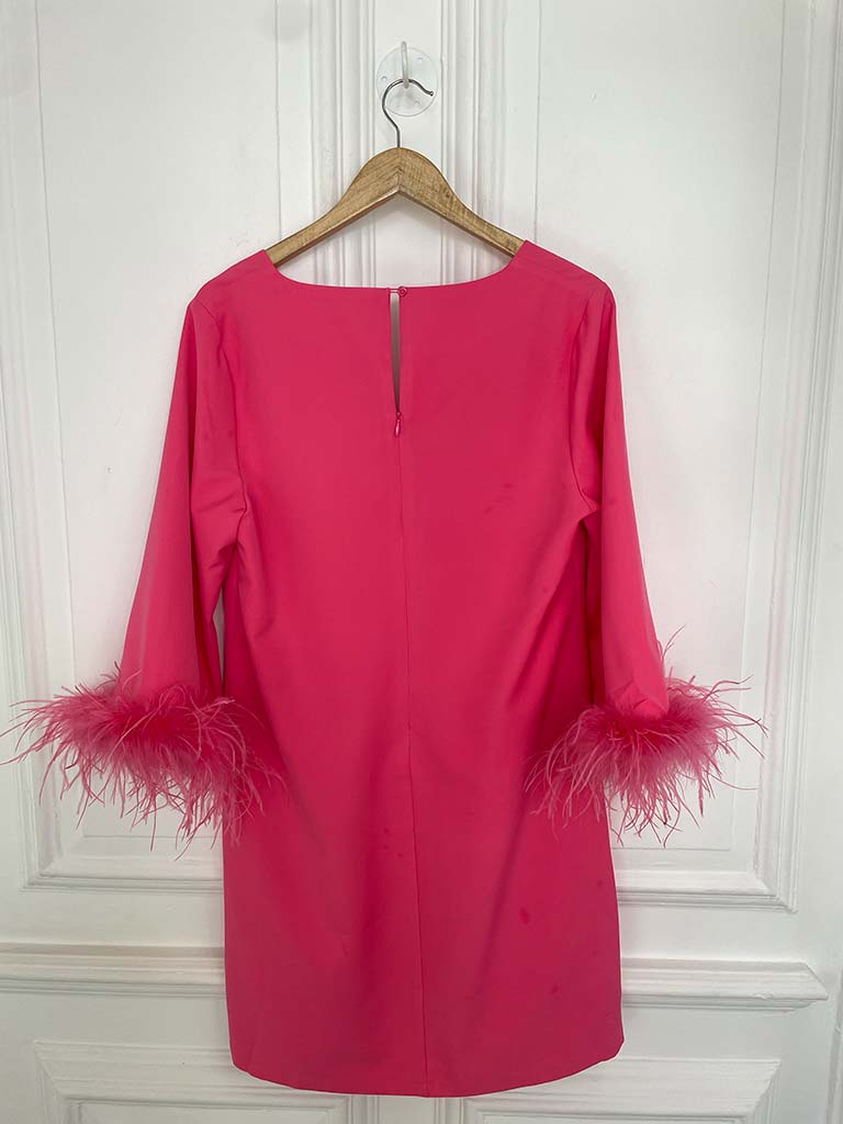 Malissa J Rio Feather Dress - Pink