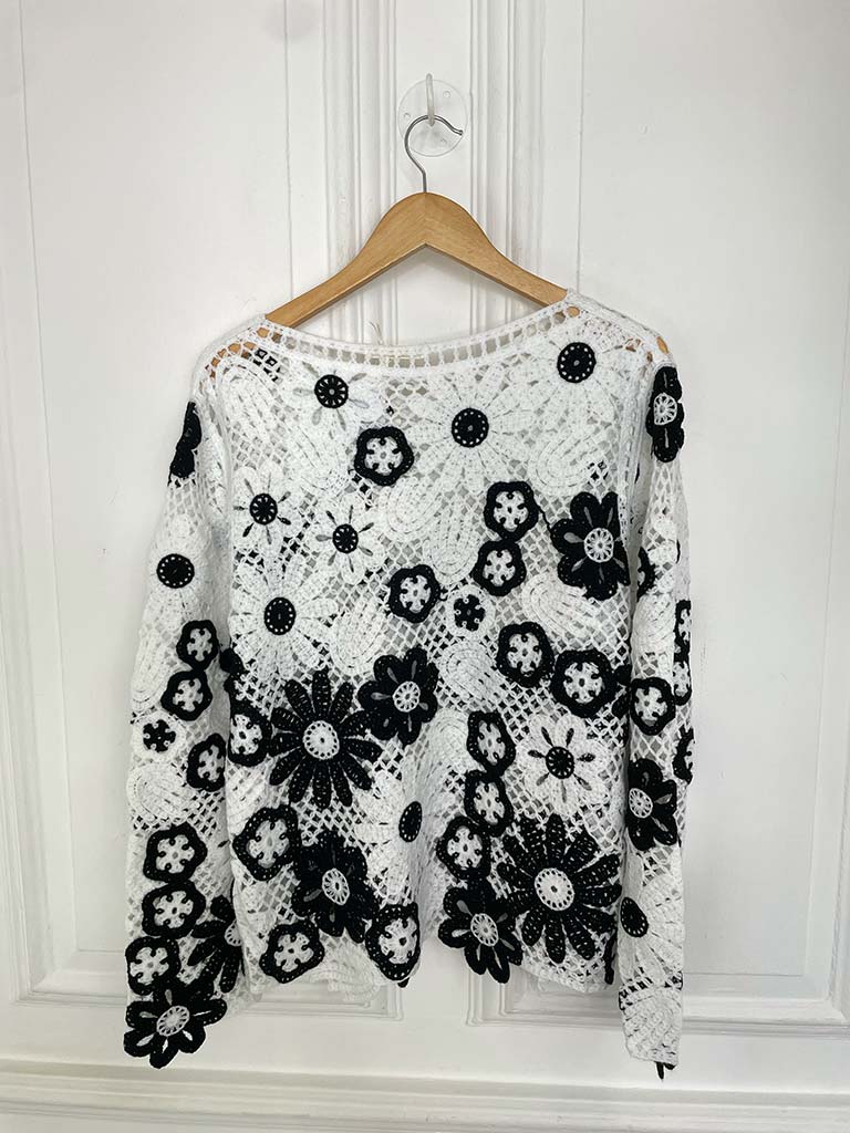 Malissa J Crochet Flower Knit - Mono