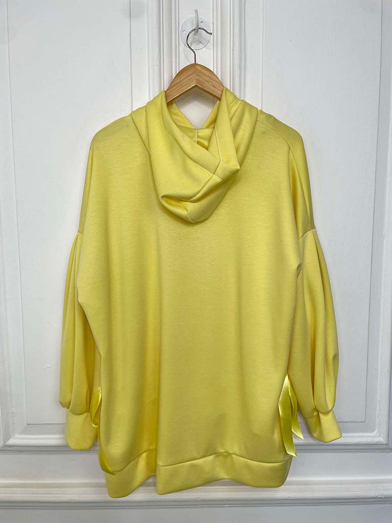 Super Soft Ribbon Hoodie - Lemon