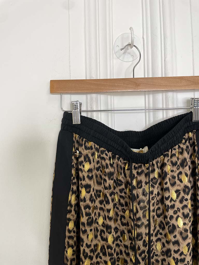 Malissa J Side Stripe Trousers - Leopard