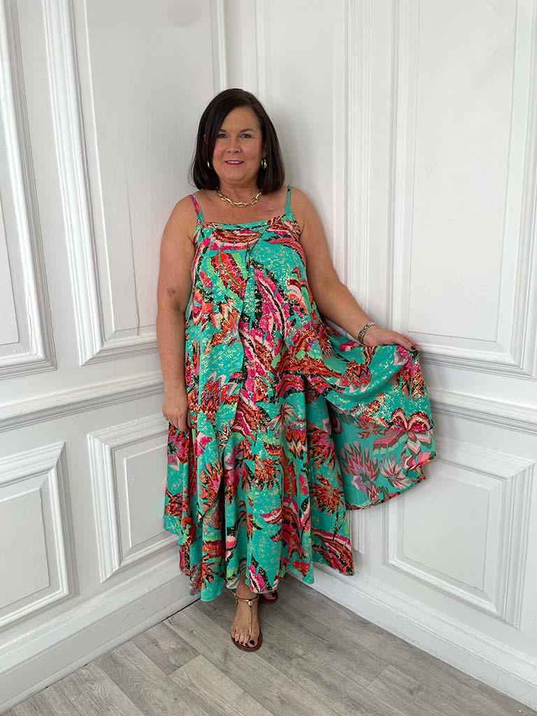 Malissa J Rio Midaxi Dress - Jade