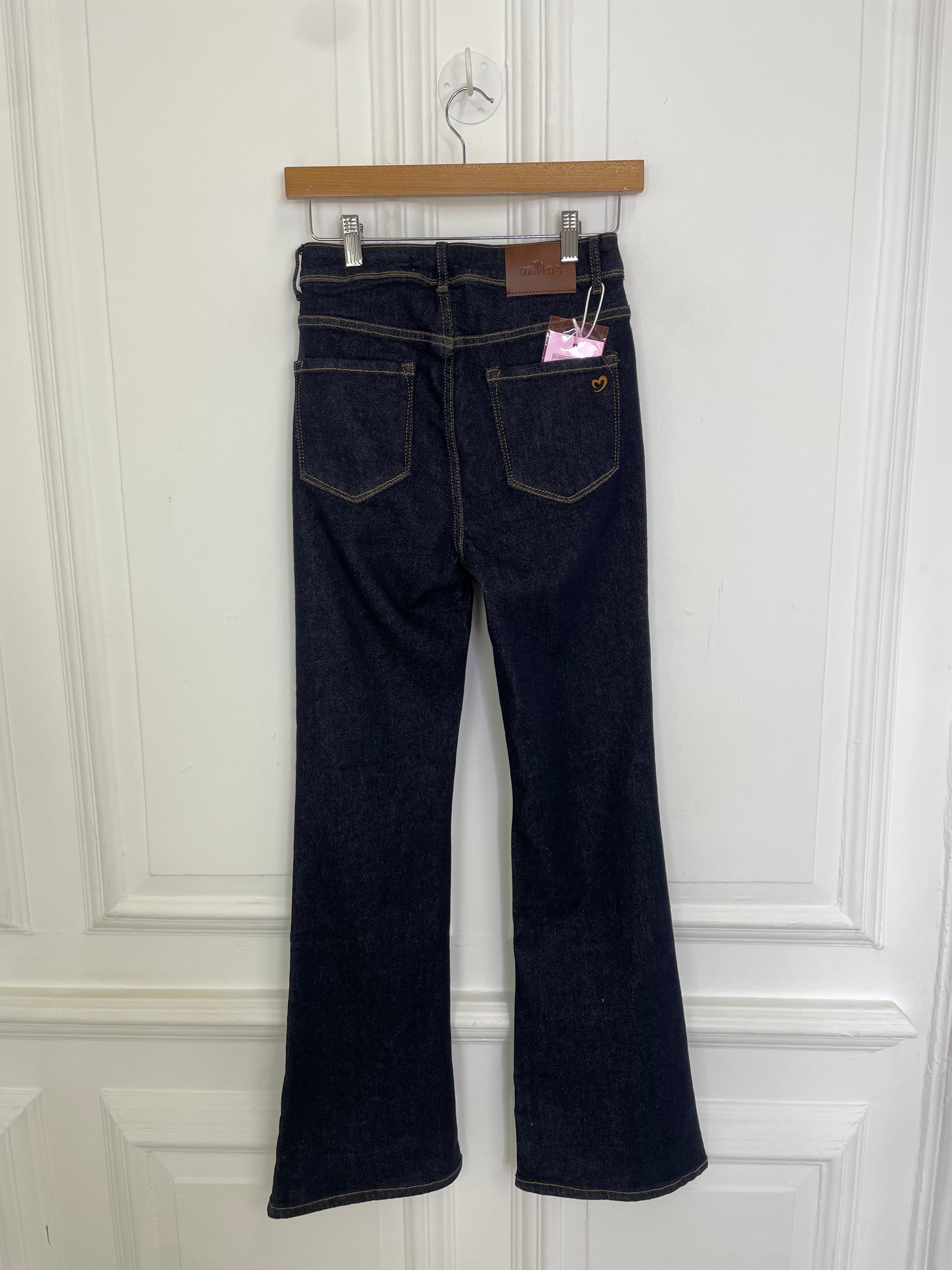 Mila Kick Flare Jeans - Dark Blue