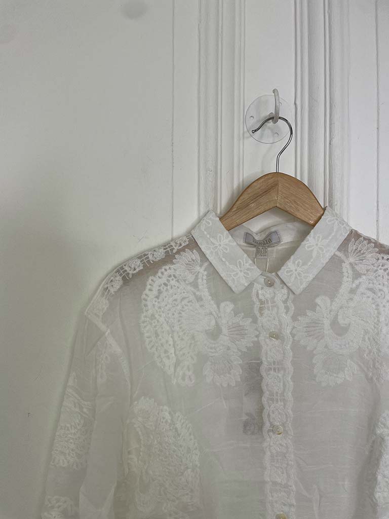 Cotton Crochet & Lace Shirt