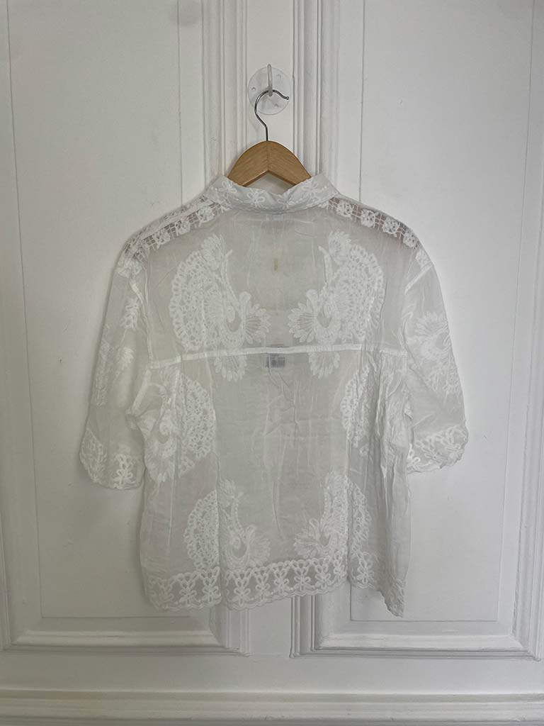 Cotton Crochet & Lace Shirt