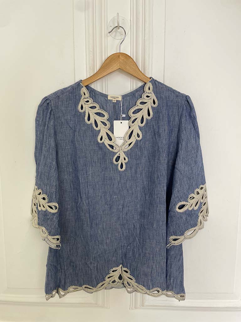 Chambray Embroidered Co-ord