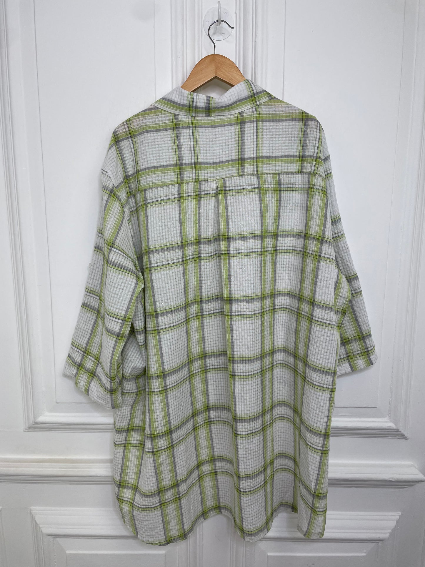 Checked Waffle Shirt - Lime