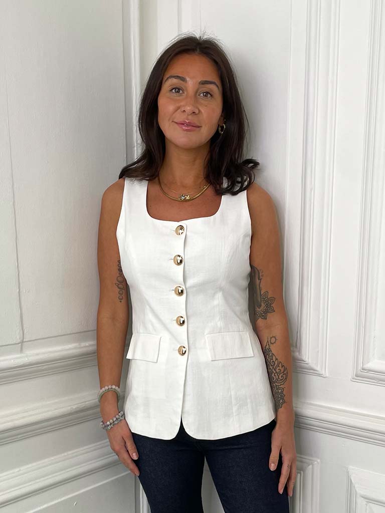 Gold Button Waistcoat