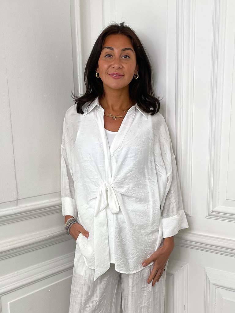 Crepe Tie Front Co-ord