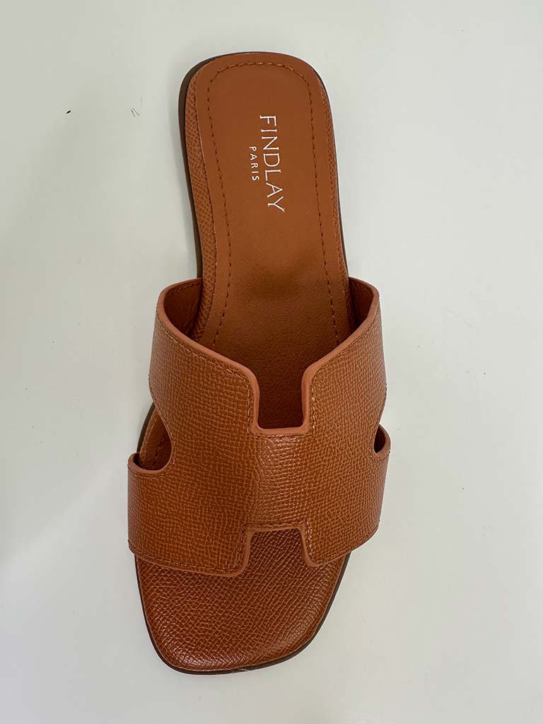 Classic Faux Leather Mule - Tan