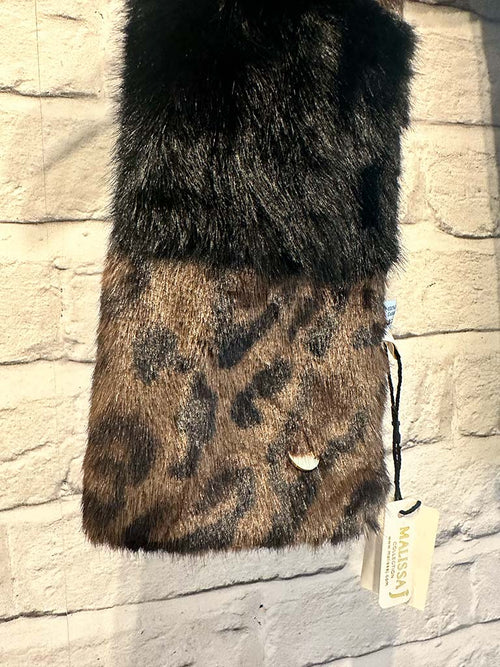 Malissa J Faux Fur Collar - Leopard