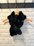 Malissa J Ruched Faux Fur Collar - Black