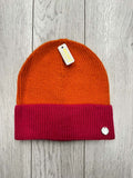 Malissa J Two-Tone Beanie Hat - Orange