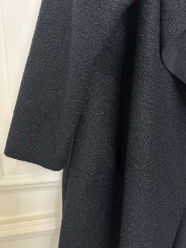 Boucle Waterfall Coat - Midnight