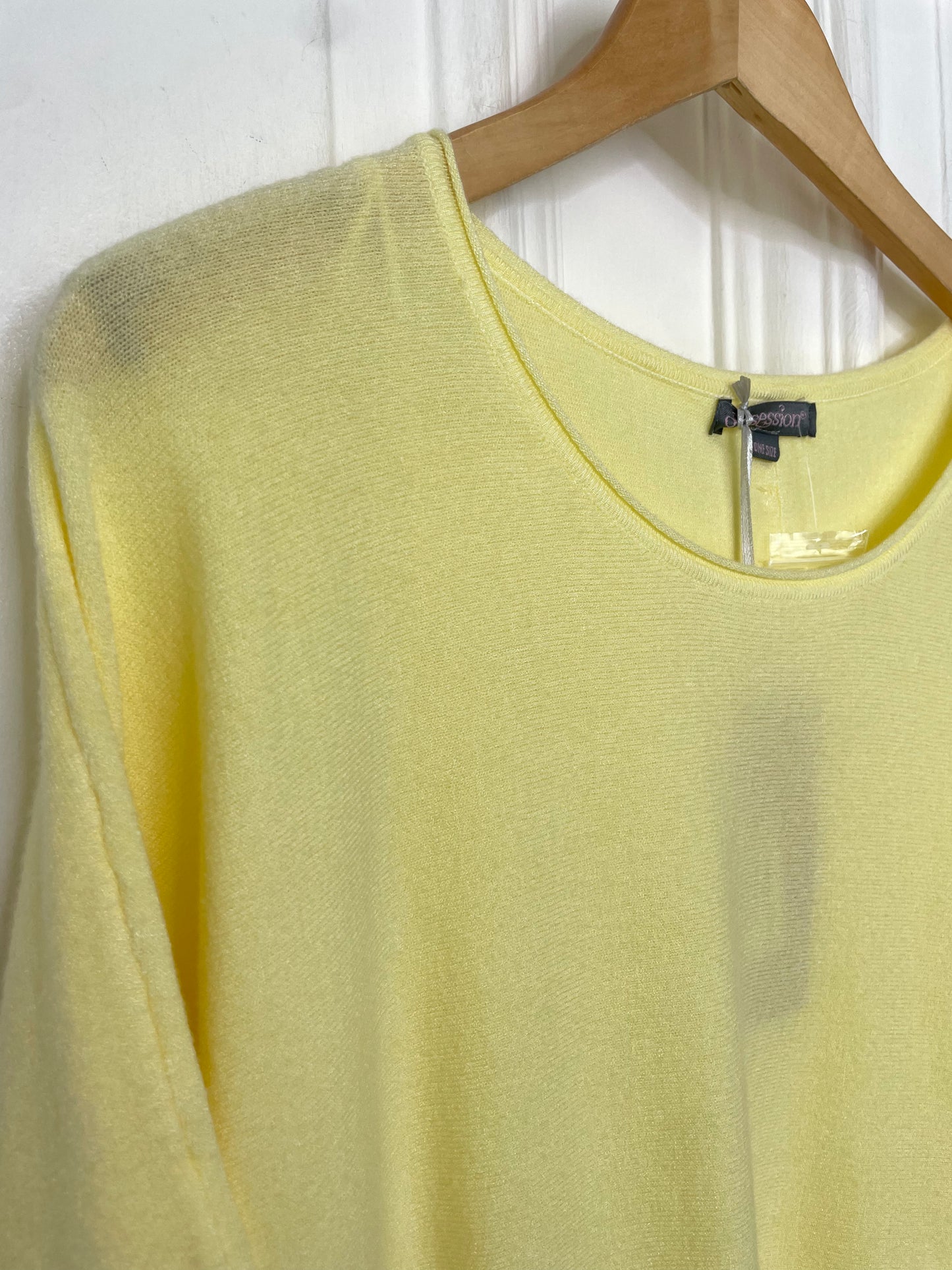 Luxe Scooped Knit - Lemon