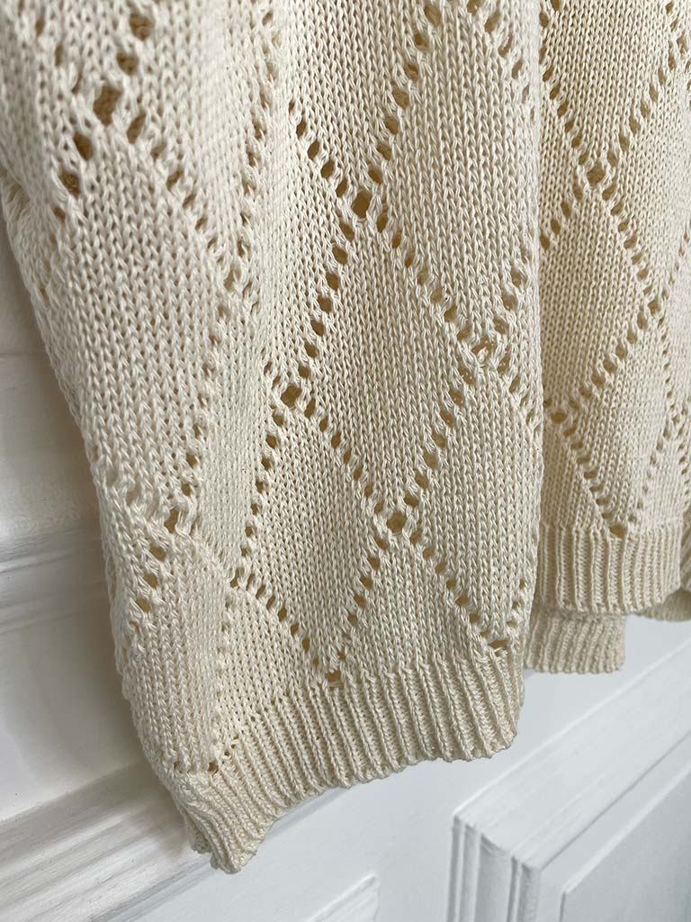 Argyle Knit - Ecru