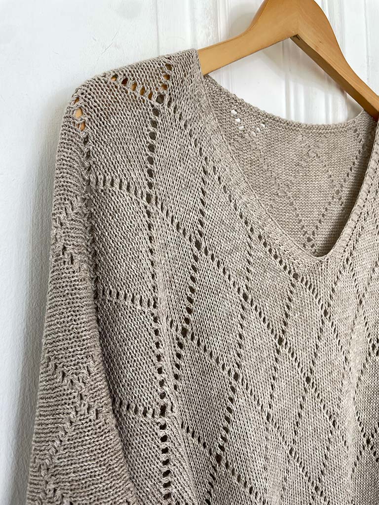 Argyle Knit - Latte