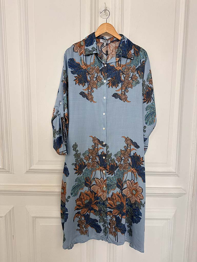 Botanic Floral Shirt Dress